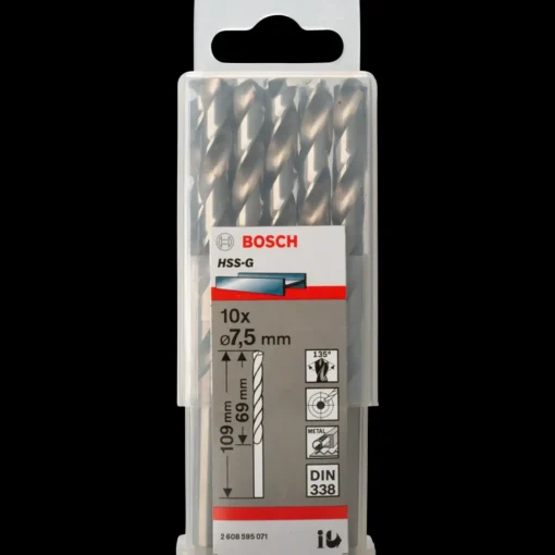 Bosch HSS-G metalbor DIN 338 Ø1x34 mm 2 stk.