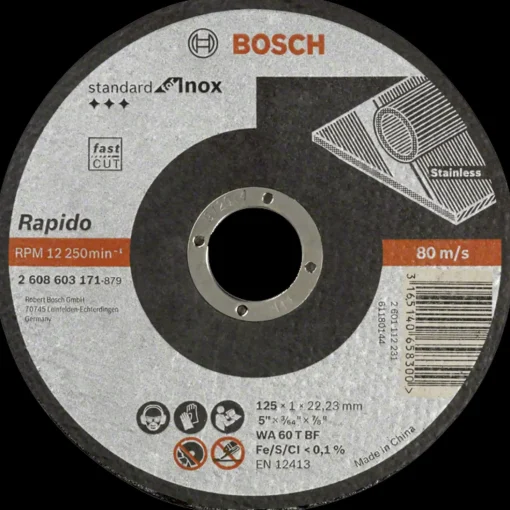 Bosch Inox-Rapido skæreskive Ø125/22,23 mm