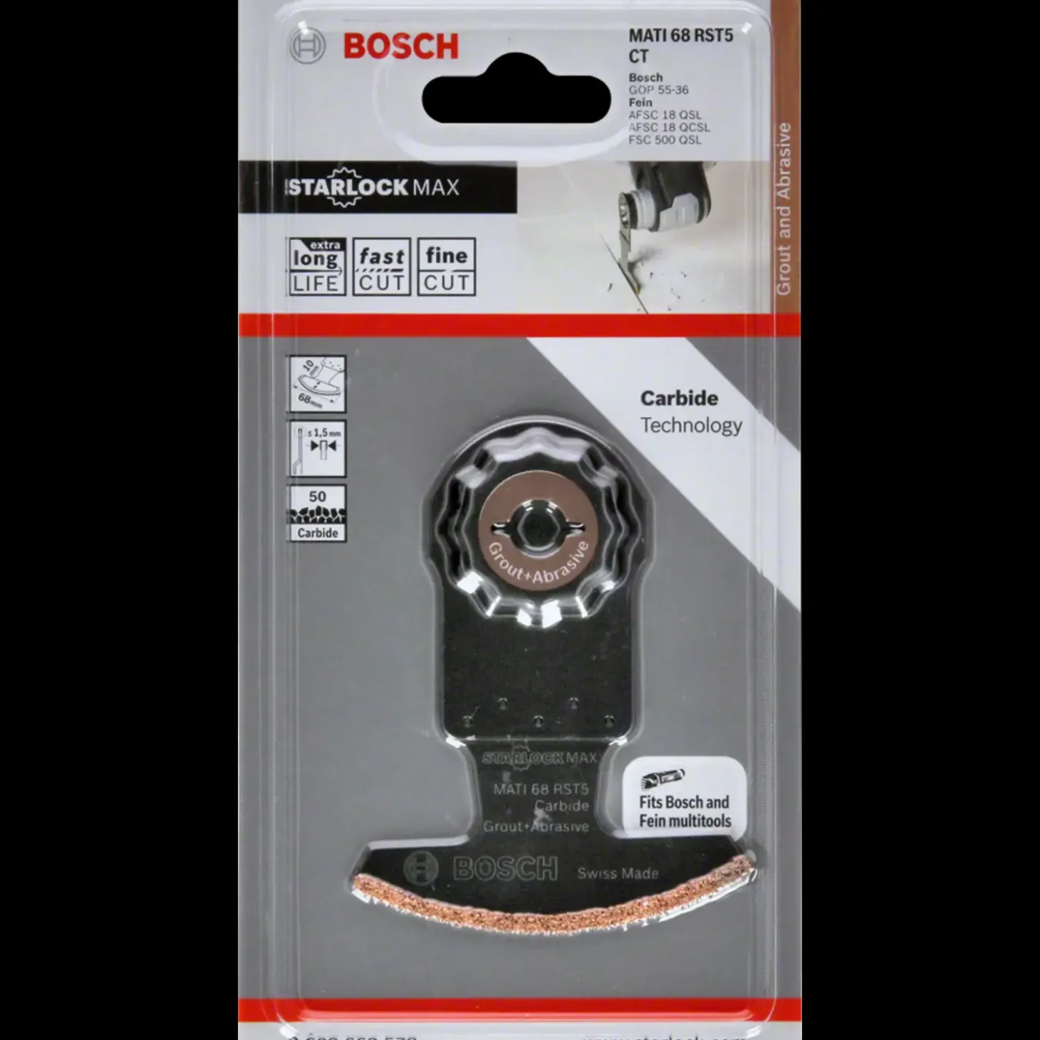 Bosch MATI 86 RST5 karbid-RIFF multicutterklinge til fugefræsning