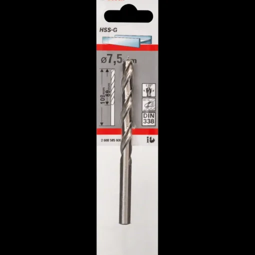 Bosch Metalbor HSS-G, DIN 338 7,5x109 mm