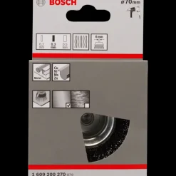 Bosch PRO Metal clean kop-stålbørste, lige skaft, 70x0,3 mm