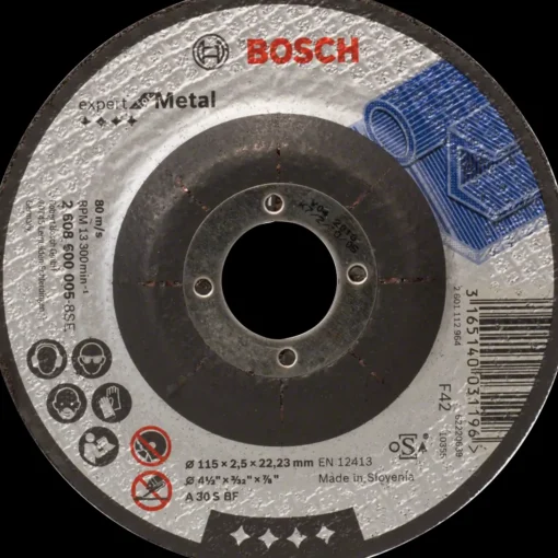 Bosch PRO Metal Stone limet skæreskive, 115x2,5x22,23 mm, m/forsat center