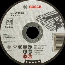 Bosch PRO Stainless Steel and Metal limet skæreskive i rustfrit stål og metal, 125 x 0,8 x 22,23 mm, lige