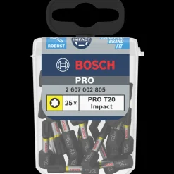 Bosch PRO Torx slagbor, T20, 25 mm, display, 10 x 25 stk.