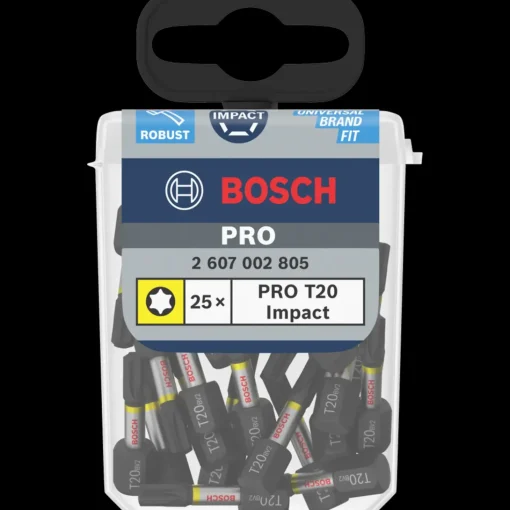 Bosch PRO Torx slagbor, T20, 25 mm, display, 10 x 25 stk.