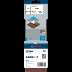 Bosch PRO X440 slibebånd, 75x533 mm, G120, 3 stk.