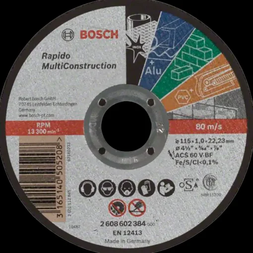 Bosch skæreskive 115x1,0x22.23 mm