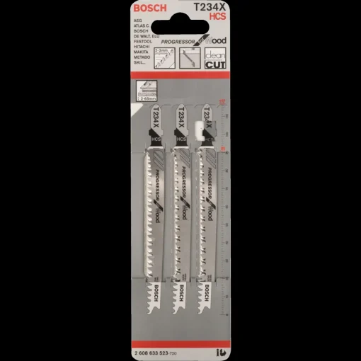 Bosch stiksavklinge T 234 X,, træ, 117 mm