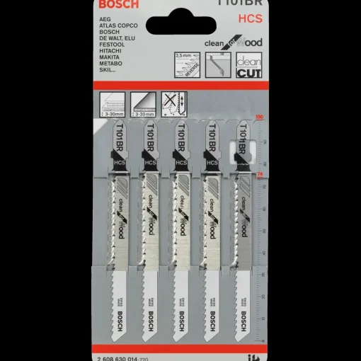 Bosch T 101 BR stiksavklinge træ 100 mm 5 stk