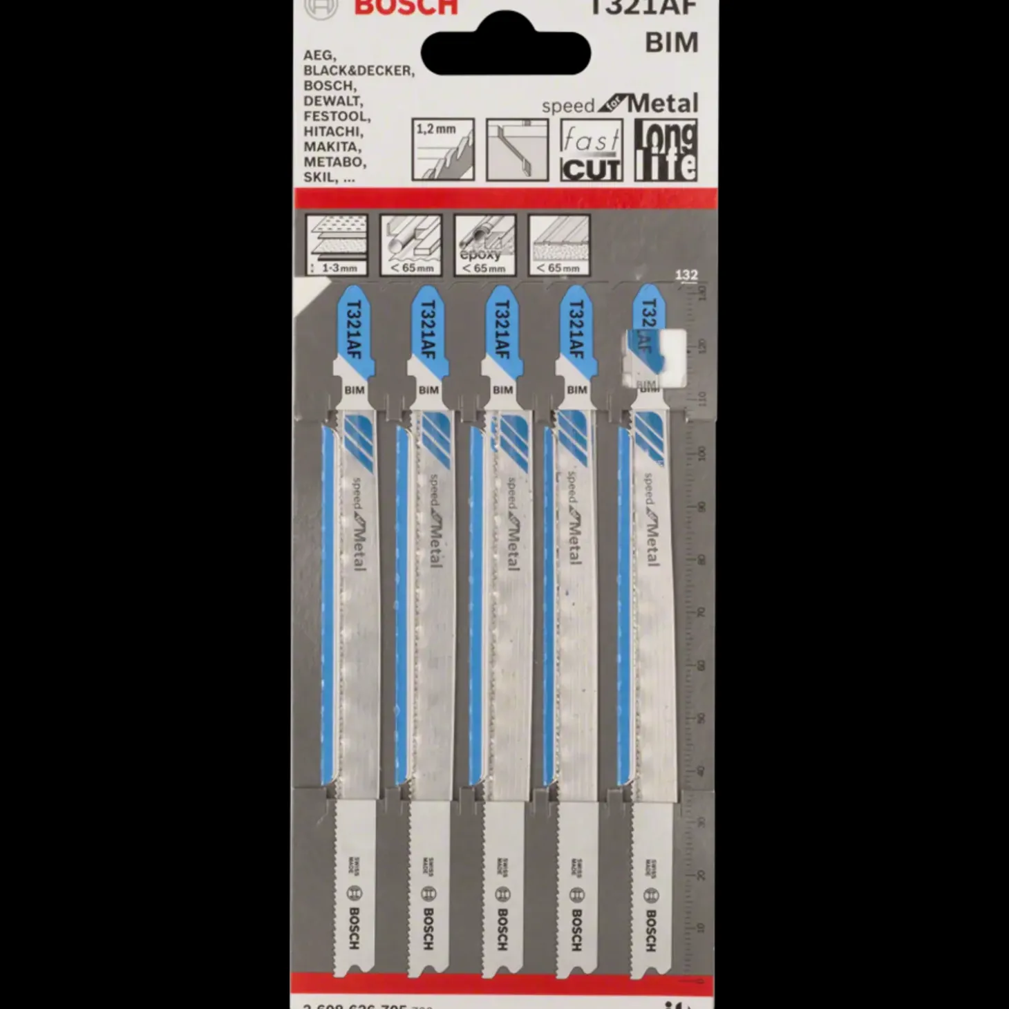 Bosch T321AF stiksavsklinge 5 stk