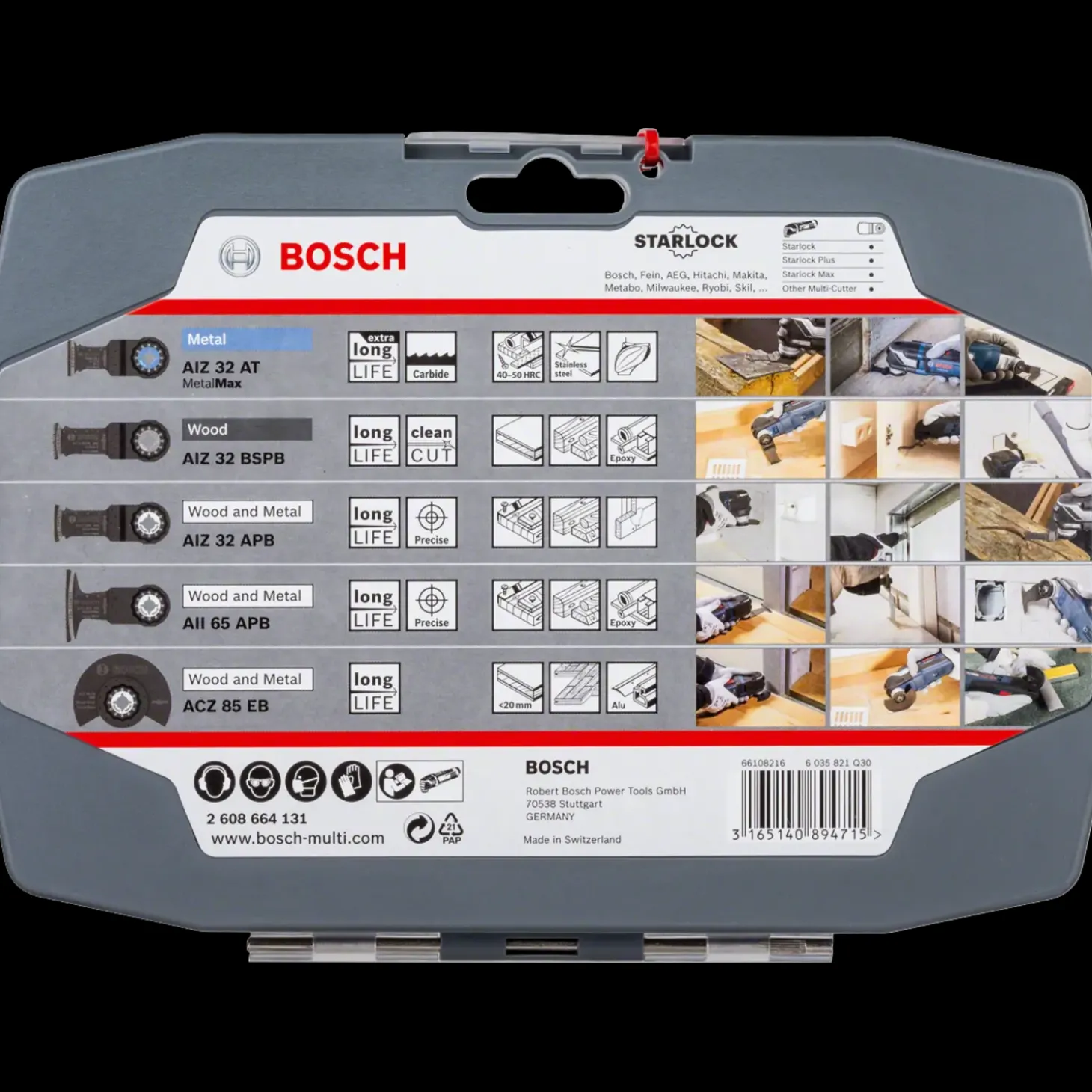 Bosch Træ- og metalskæresæt til multiværktøj, 5 dele