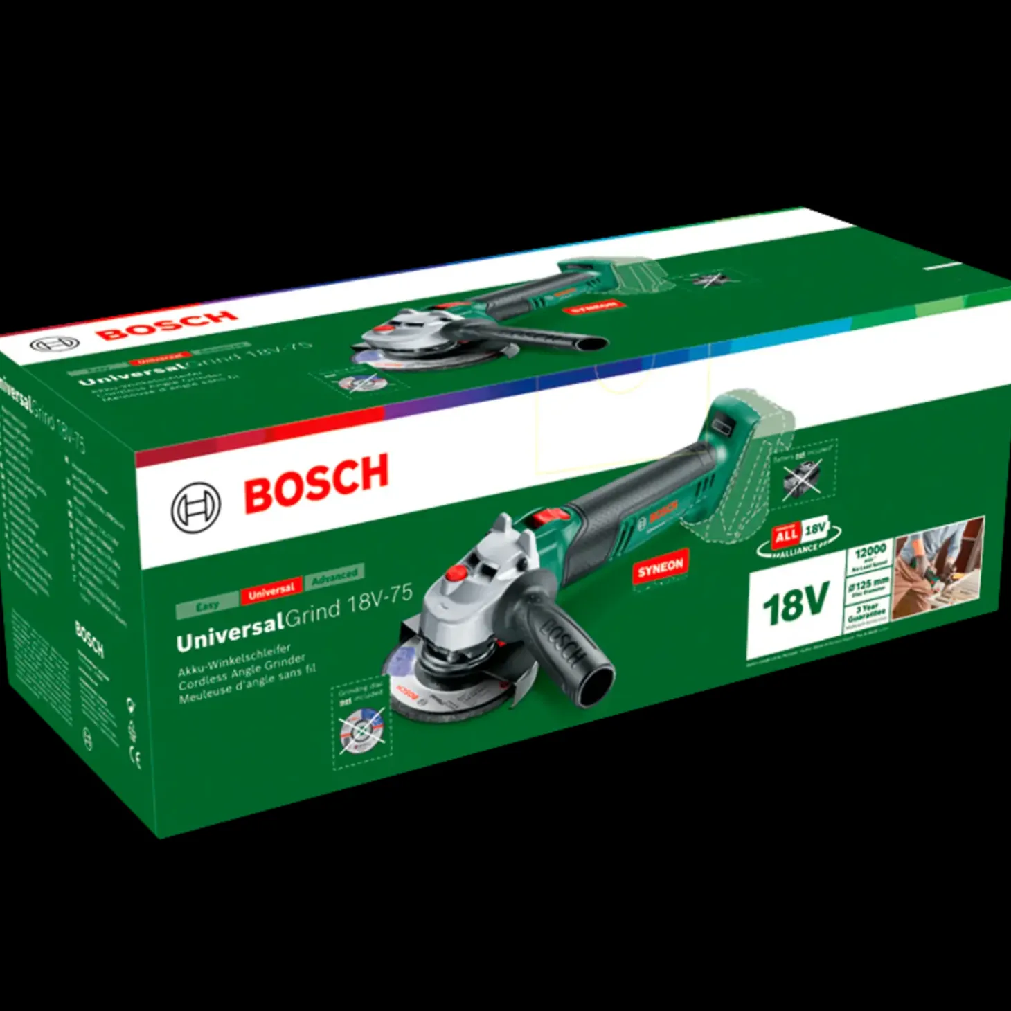 Bosch Universal Grind 18V vinkelsliber 125 mm solo