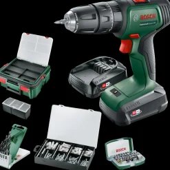Bosch Universal Impact 18V slagboremaskine + systembox 210 dele