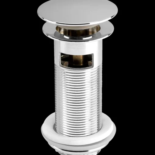 Bundventil m/overløb 1 1/4"x11 cm krom