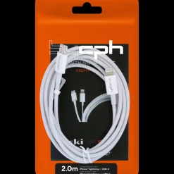 Bycph Kabel - USB-C til Lightning, 2 m