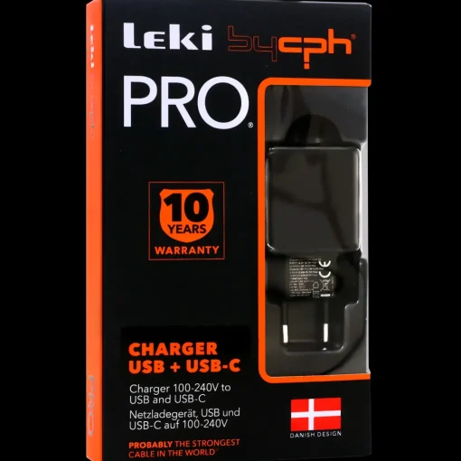 Bycph PRO Adapter - 220V Netlader til USB/USB-C