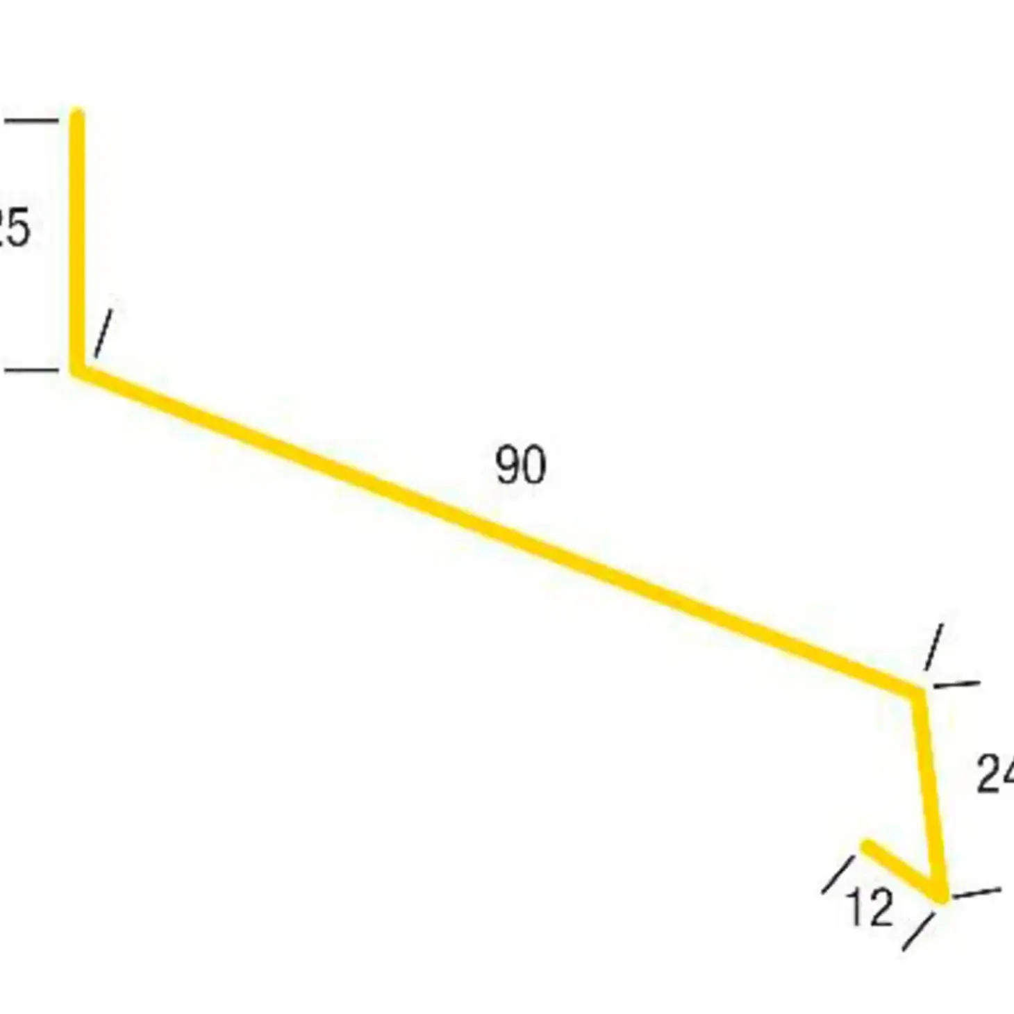 Bygtjek sålbænk 90x1000 mm sort