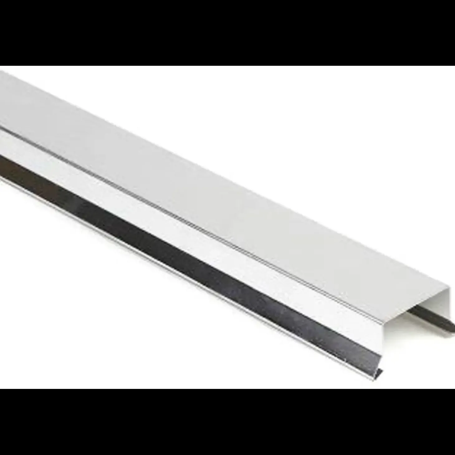 Bygtjek sternkapsel lige 25x25x1000 mm sort/alu