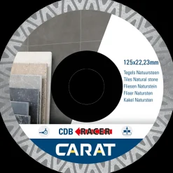 Carat CDBM racer diamantklinge fliser Ø125 mm