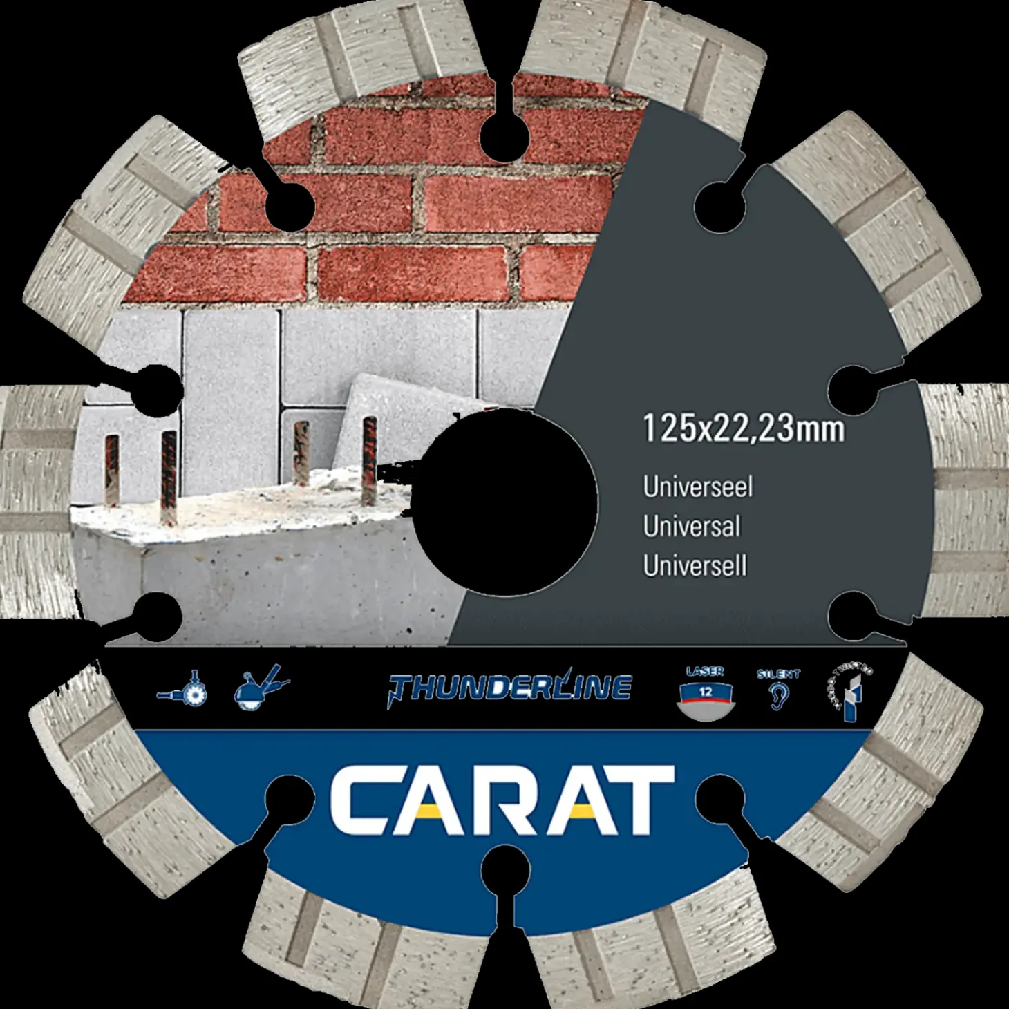 Carat CEB-TT diamantklinge universal Ø125 mm