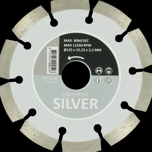 Carat silver universaldiamantklinge Ø125 mm