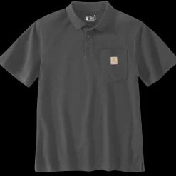 Carhartt 106685 Midweight s/s pocket polo koksgrå str. M