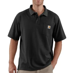 Carhartt 106685 Midweight s/s pocket polo sort str. M