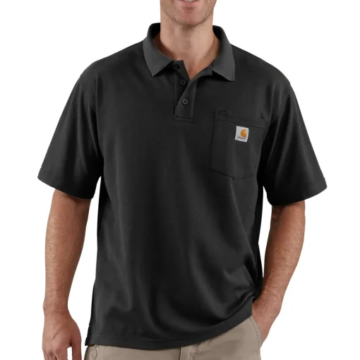 Carhartt 106685 Midweight s/s pocket polo sort str. M