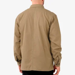 Carhartt canvas fleece foret skjortejakke dark khaki str. S