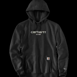 Carhartt Force logo sweatshirt sort str. S