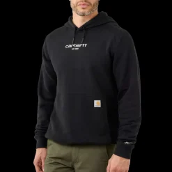 Carhartt Force logo sweatshirt sort str. S