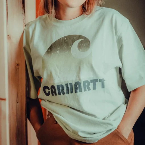 Carhartt heavy S/S C graphic t-shirt grøn str. L