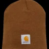Carhartt hue acrylic knit hat - Brown