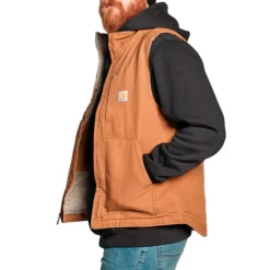 Carhartt Mock Neck vest brun str. 2XL