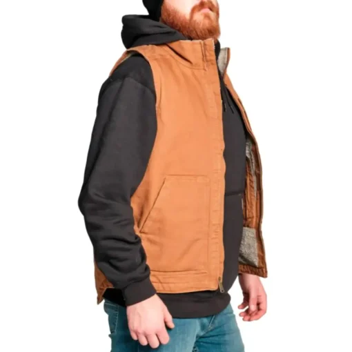 Carhartt Mock Neck vest brun str. 2XL