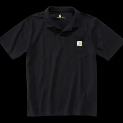 Carhartt polo t-shirt str. S sort