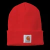 Carhartt strikhue med logo bright orange