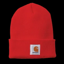 Carhartt strikhue med logo bright orange