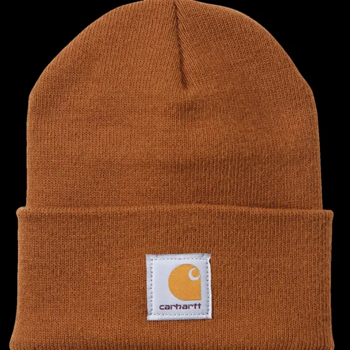 Carhartt strikhue med logo brown