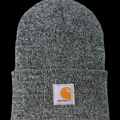 Carhartt strikhue med logo black/white