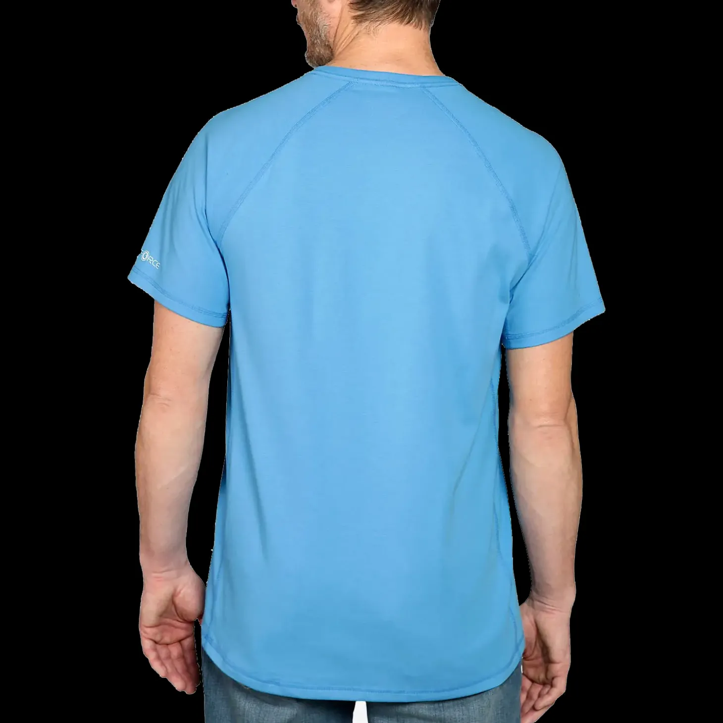 Carhartt t-shit Force Flex Block logo blå str. M