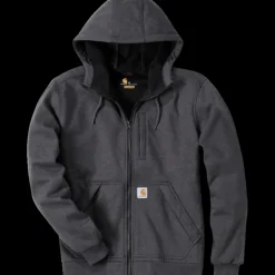 Carhartt Wind Fight hættetrøje carbon heather str. L