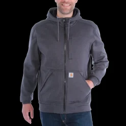 Carhartt Wind Fight hættetrøje carbon heather str. L