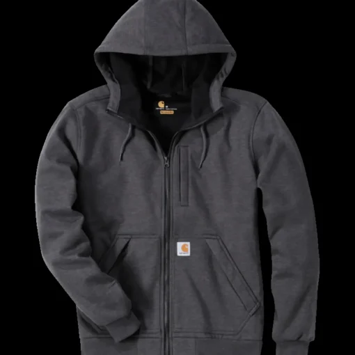 Carhartt Wind Fight hættetrøje carbon heather str. L