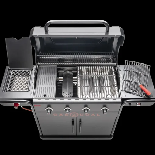 Char-Broil Gas2Coal Special Edition 4 - hybridgrill (gasgrill/kulgrill) med 4 brændere