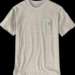 Charhartt relaxed S/S pocket stripe t-shirt lys str. XL