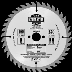 CMT savklinge Contractor 160x2,2x20 Z40W 10 stk pk