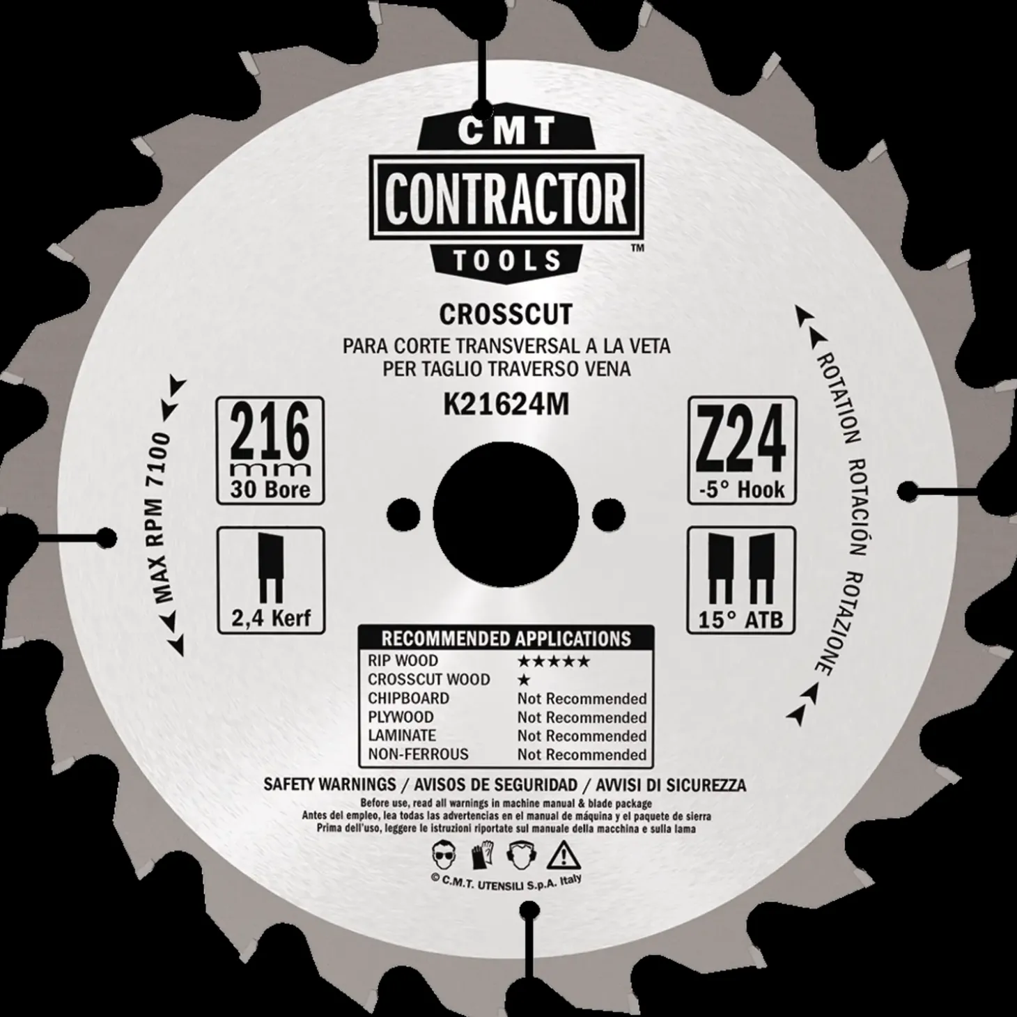 CMT savklinge 216x2,4x30 Z24