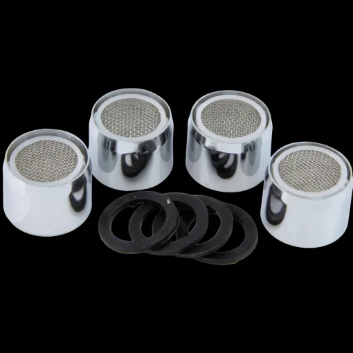 Cyan luftblander 22,1 mm 4 stk krom
