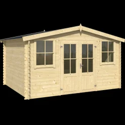 Dallas hytte med dobbeltdør og vinduer, 10,62 m²